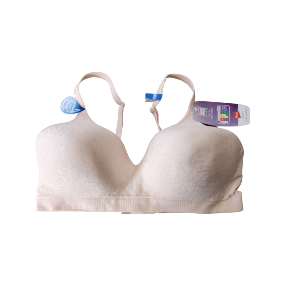 Hanes T-Shirt Unlined Wirefree Bra Ultimate ComfortFlex Fit Soft